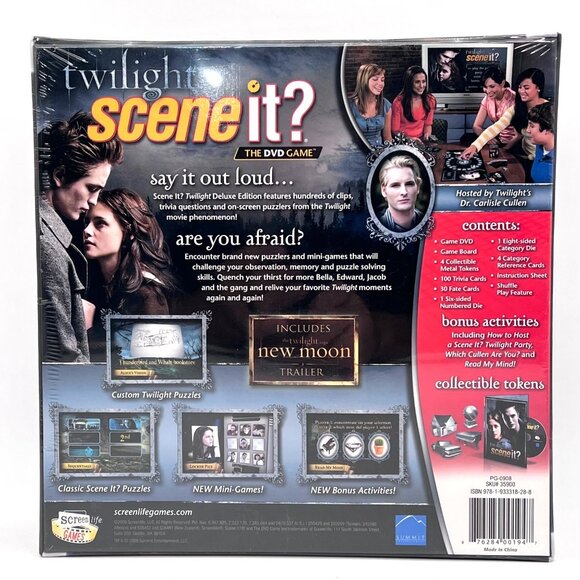 Twilight Scene It? Deluxe DVD Board Game Vampire Trivia Cullens Collectible New - Picture 2 of 15